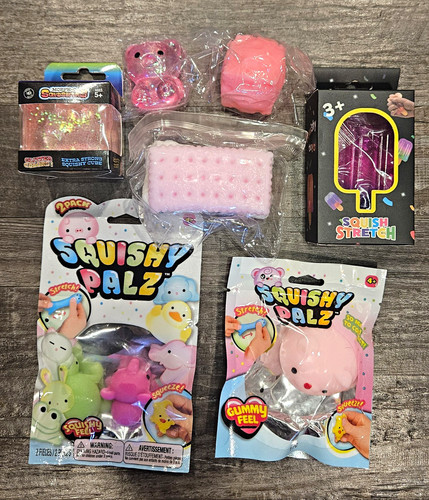 Lot pink squishies - pink,