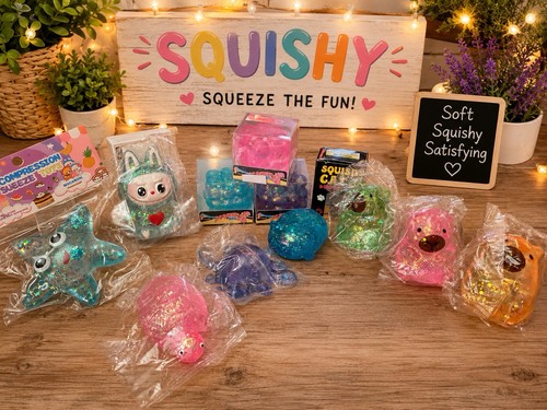 New glitter squishies - new,